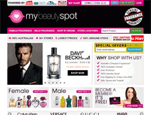 Tablet Screenshot of mybeautyspot.com.au